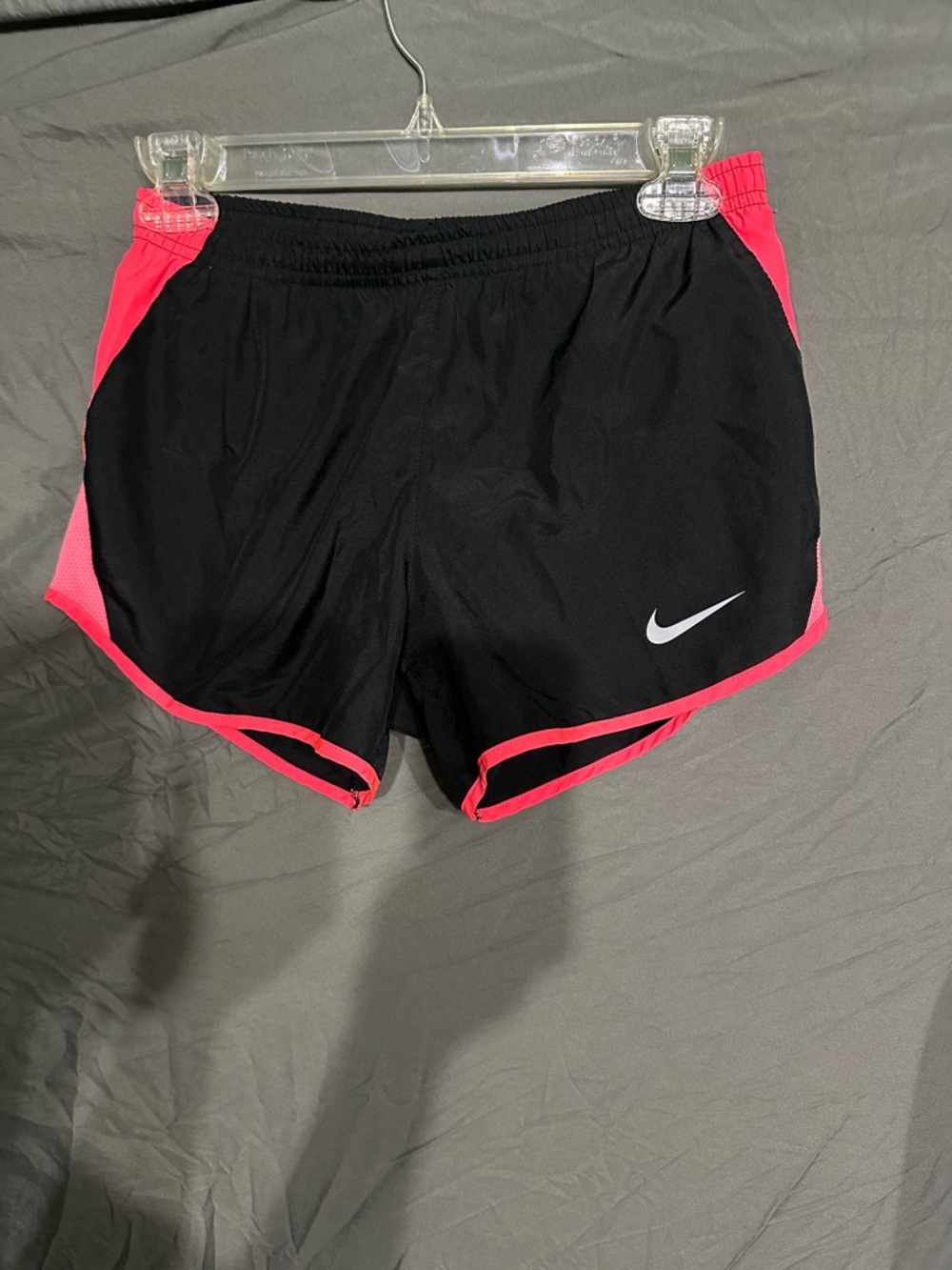 Nike Black and Pink Women's Athletic Running Shorts